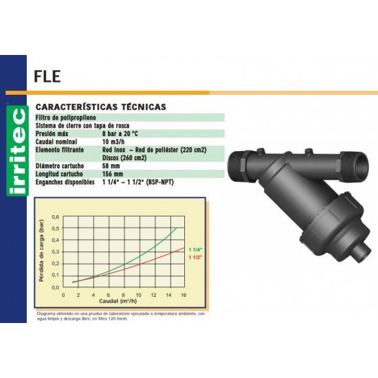 FILTRO FLE DISCO 1 1/2 - 120 MESH