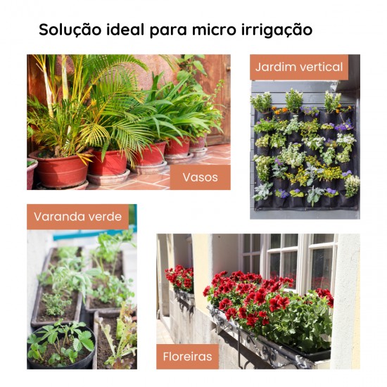 KIT MICRO IRRIGACAO GOTEJAMENTO KIG14