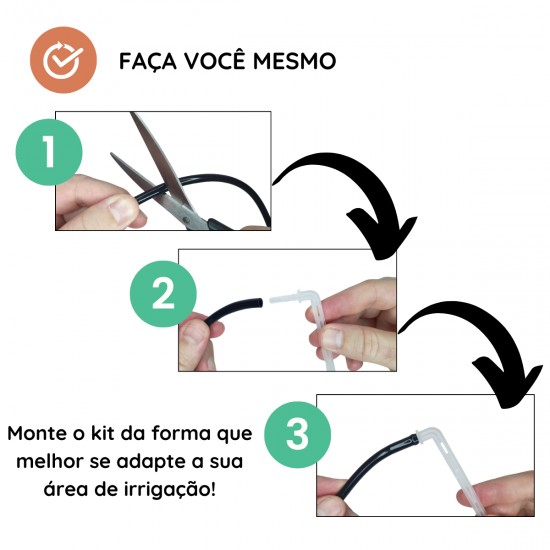 KIT MICRO IRRIGACAO GOTEJAMENTO KIG14