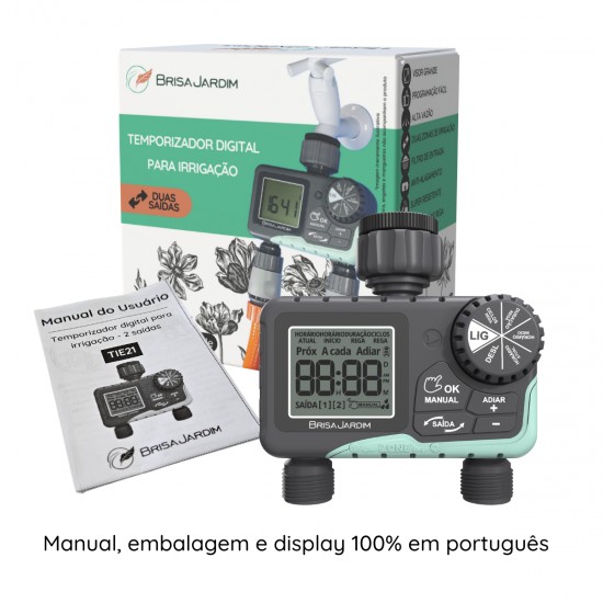 TEMPORIZADOR PARA IRRIGAÇÃO DIGITAL 2 SAÍDAS - TIE21 TEMPORIZADOR PARA IRRIGAÇÃO DIGITAL 2 SAÍDAS - TIE21